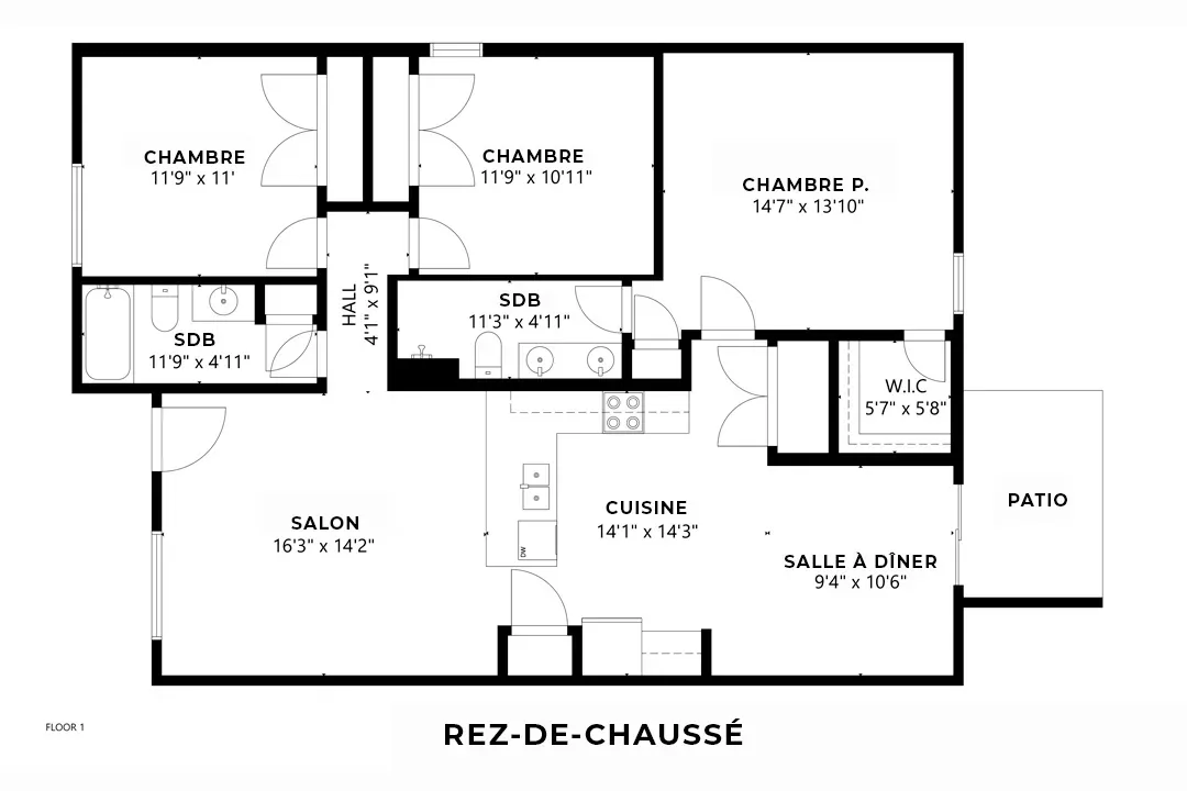 Floor plan of a property