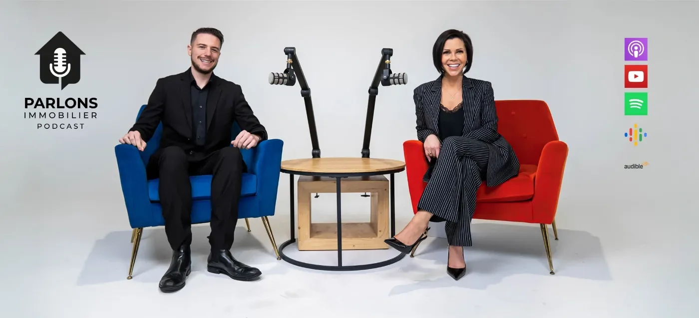 Annie Payant et Jasmin Morin, animateurs du balado Parlons immobilier
