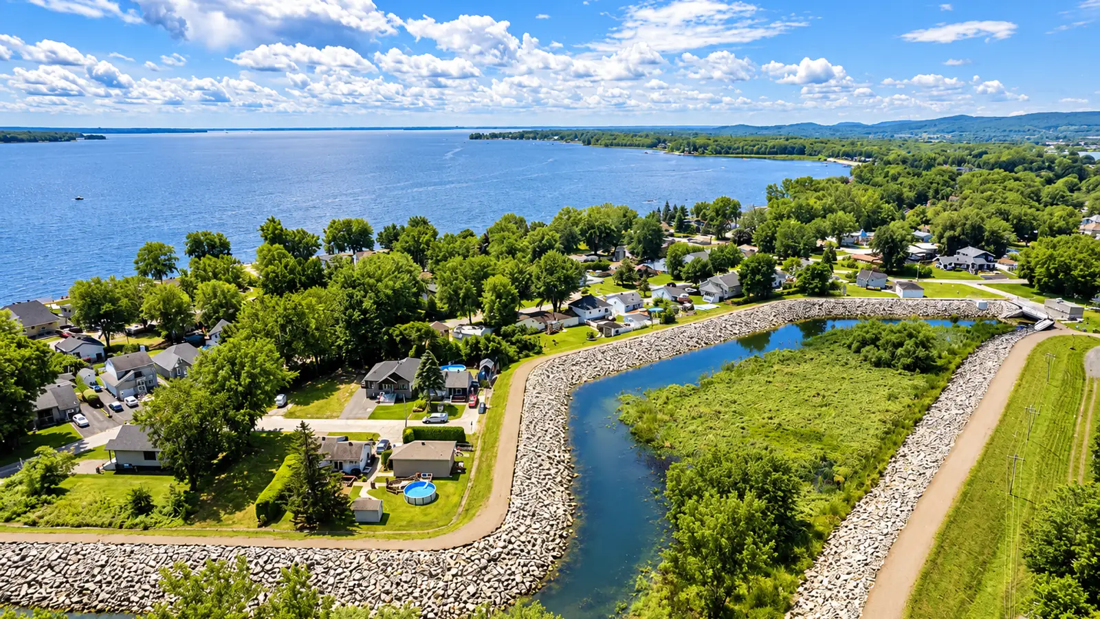 Vista de Sainte-Marthe-sur-le-Lac