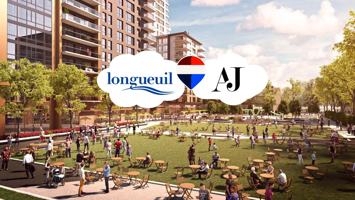 Parc urbain et immeubles résidentiels à Longueuil – vendre sa propriété à Greenfield Park avec l'Équipe A&J